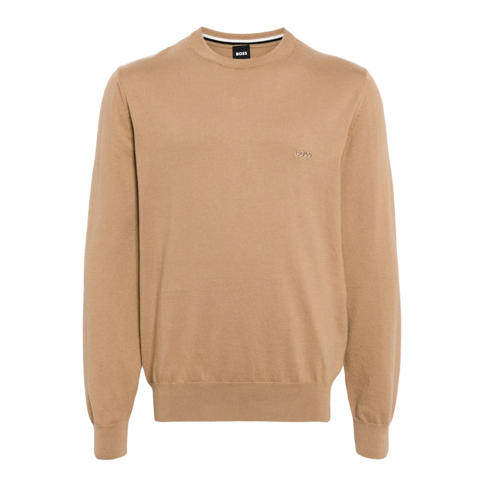 Boss Gezellig Beige Crewneck Sweater Beige Heren