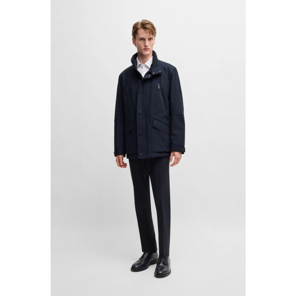 Hugo Boss Stijlvolle Jas Blue Heren