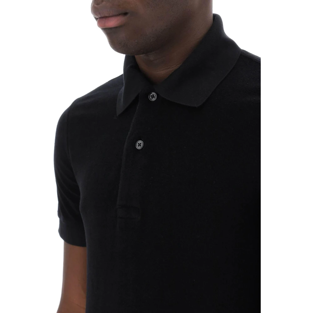 Tom Ford Polo Shirts Blue Heren