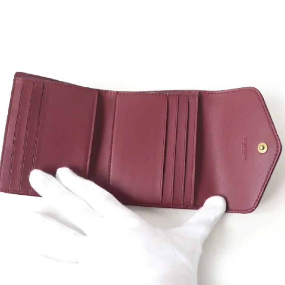 Coach Pre-owned Canvas wallets Brown Dames