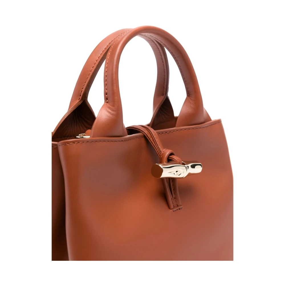 Longchamp Kastanjebruine Schoudertas met Toggle Brown Dames