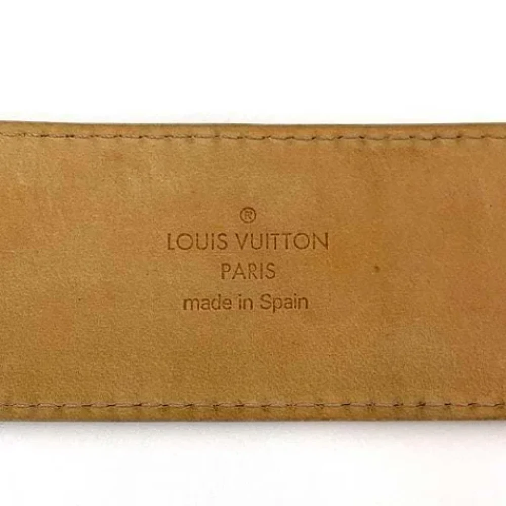 Louis Vuitton Vintage Pre-owned Canvas belts White Heren