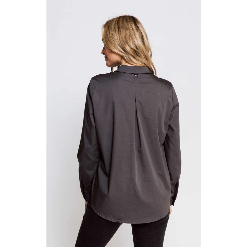 Zhrill Blouse Resi Black Gray Dames