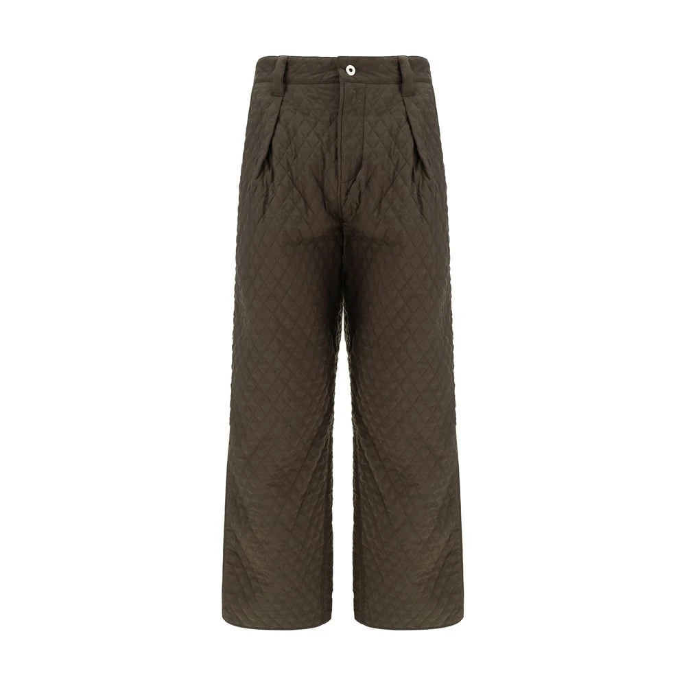 Burberry Gewatteerde Broek met Voorrits en Knoop Multicolor Heren