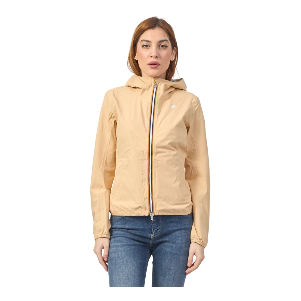K-way Beige Korte Jas Lily voor Vrouwen Beige Dames