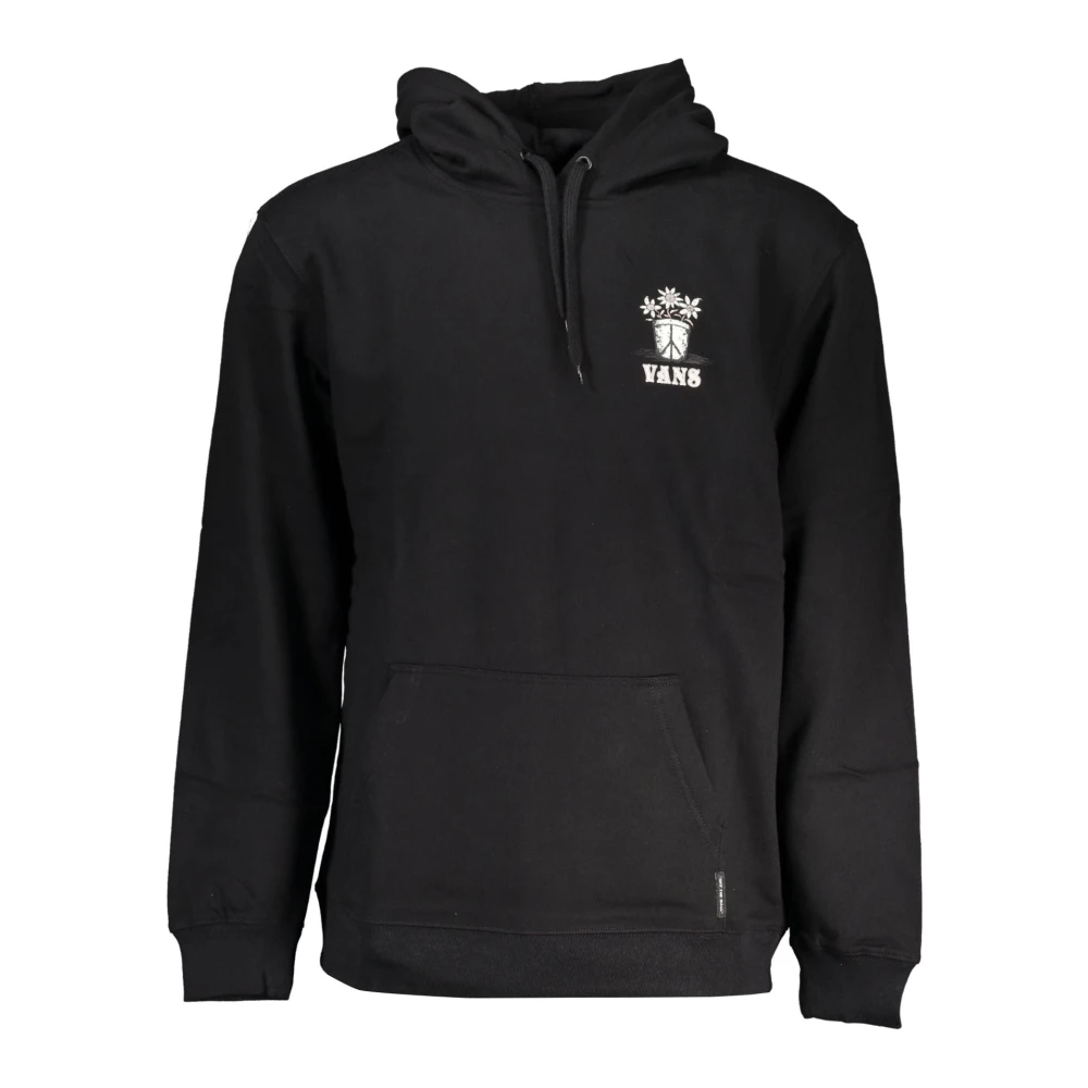 Vans Hoodie Zwart Lange Mouw Logo Print Black Heren