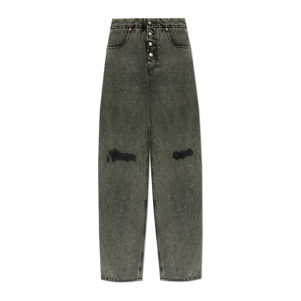 MM6 Maison Margiela Zwarte Jeans voor Vrouwen Gray Dames