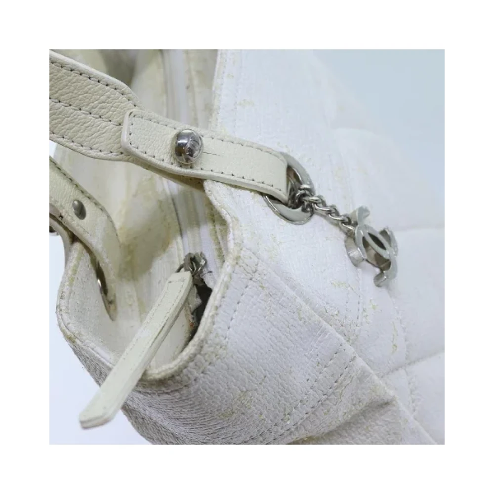 Chanel Vintage Pre-owned Canvas chanel-bags White Dames