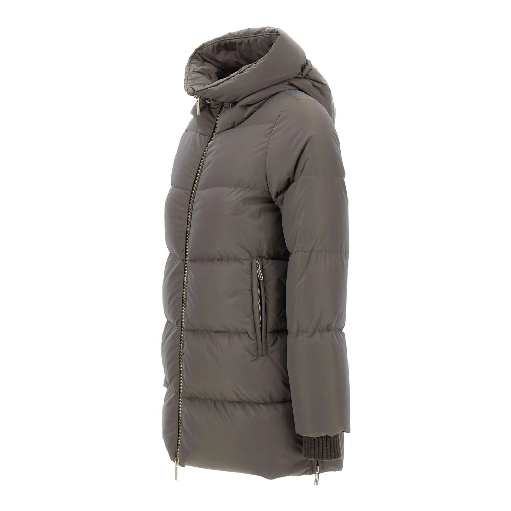 Moorer Dames Carinzia Donzen Jas Duif Grijs Brown Dames