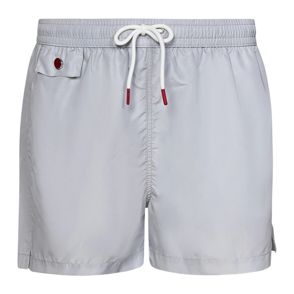 Kiton Grijze Zwembroek Ss25 Gray Heren