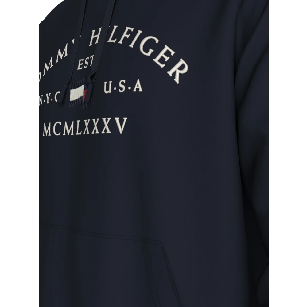 Tommy Hilfiger Blauwe Sweatshirt Aw24 Stijlvol Comfortabel Blue Heren