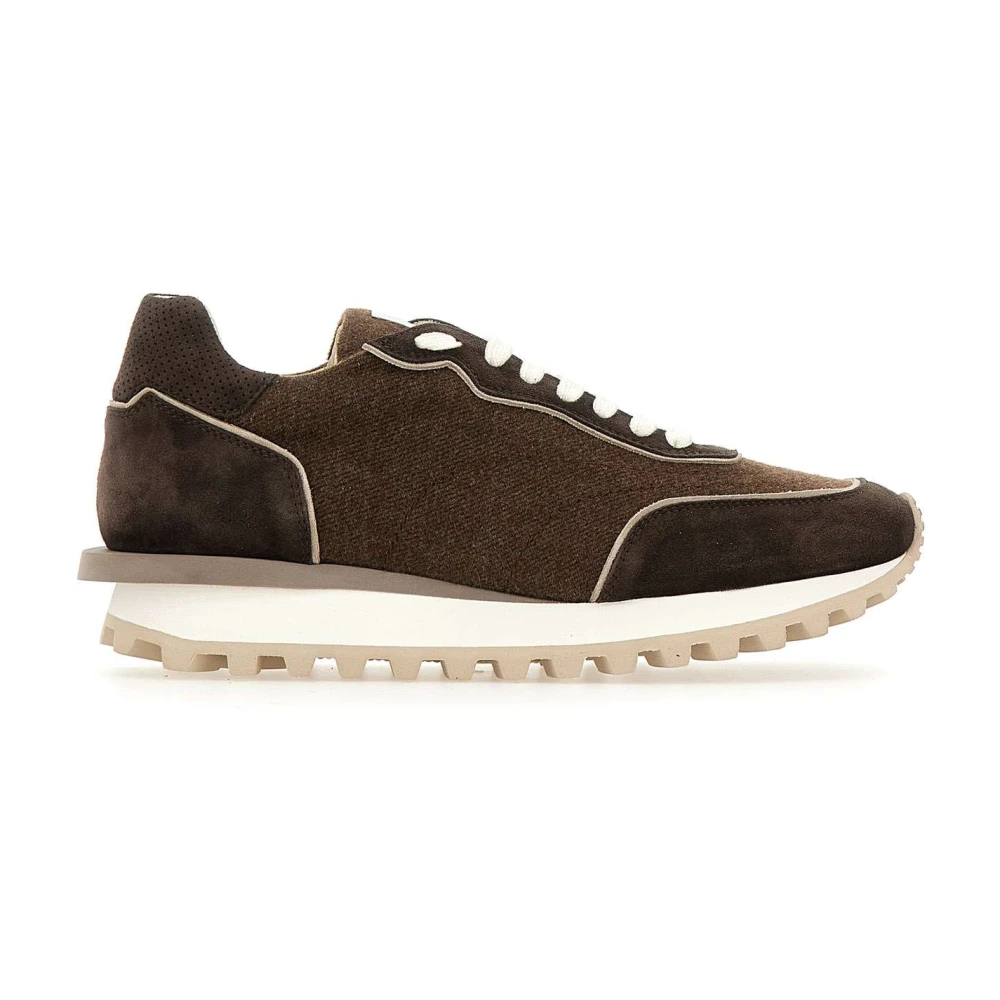 Eleventy Suède Sneakers Heren Schoenen Bruin