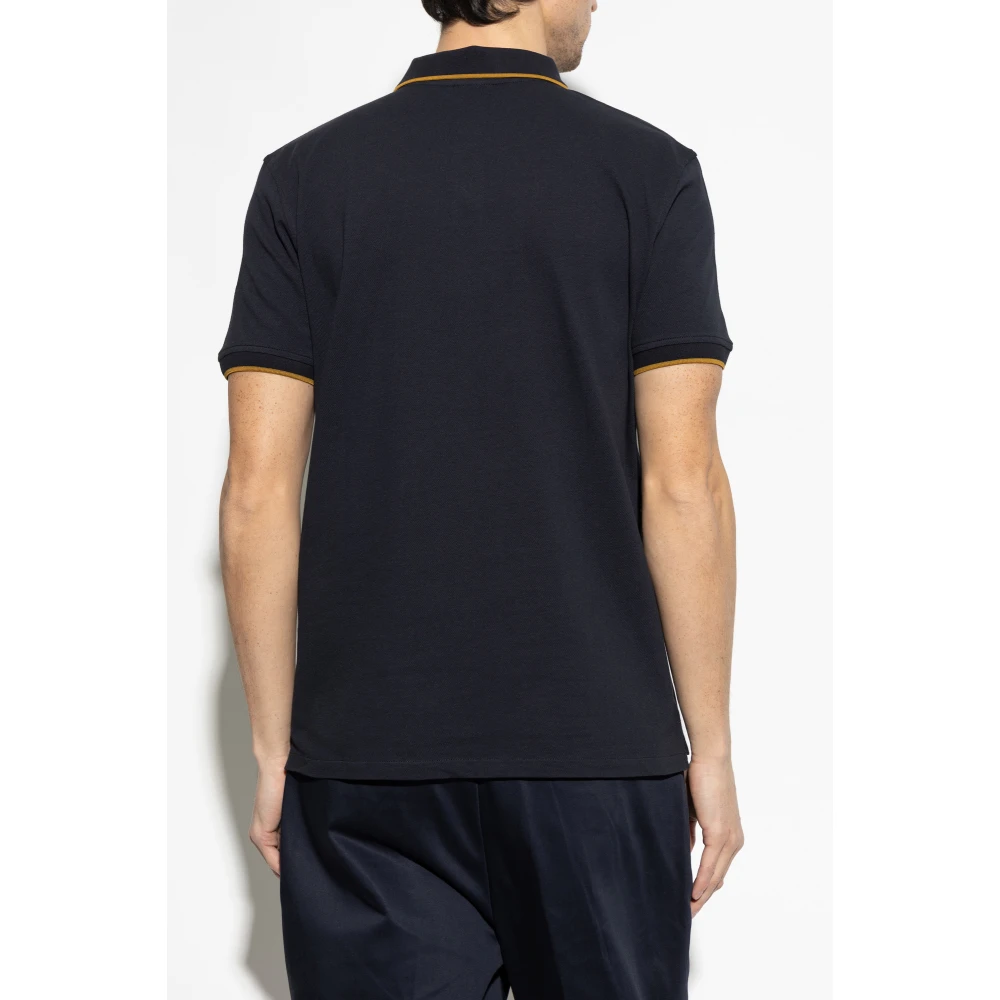 PS By Paul Smith Polo met patch Blue Heren
