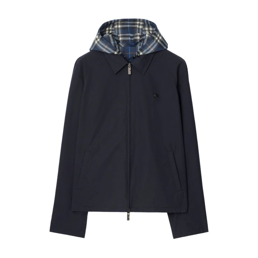Burberry Men's Blue Reversible Check Jacket - Light Jackets - M - Jackets