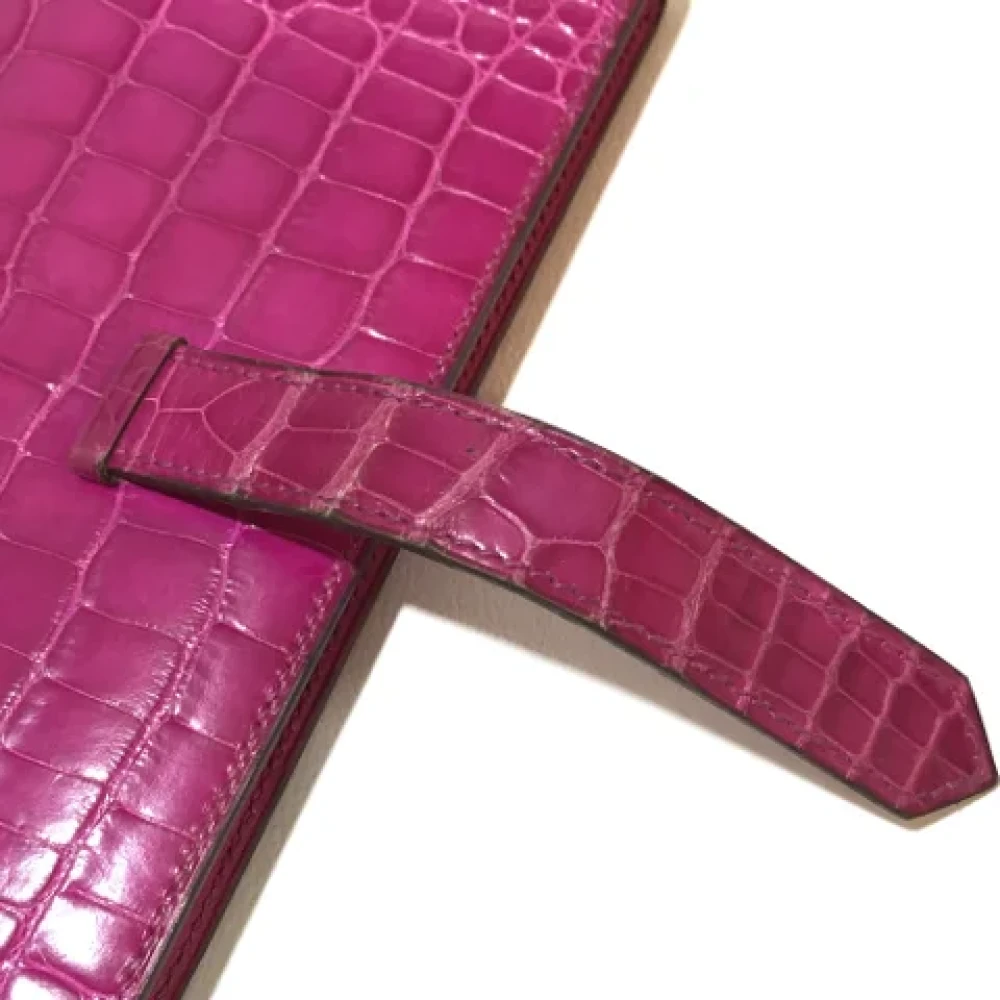 Hermès Vintage Pre-owned Fabric wallets Pink Dames