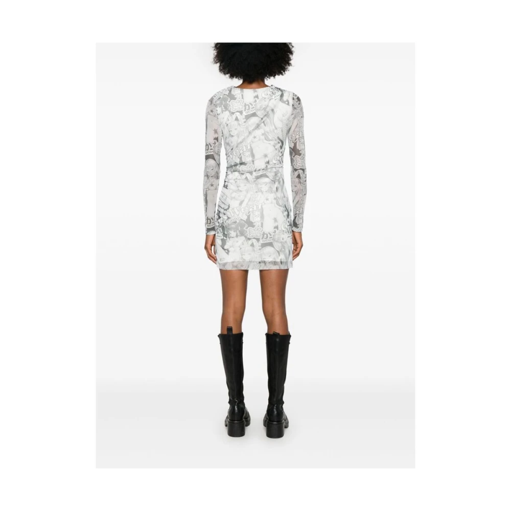 Gcds Hentai Print Tule Overlay Jurk Multicolor Dames