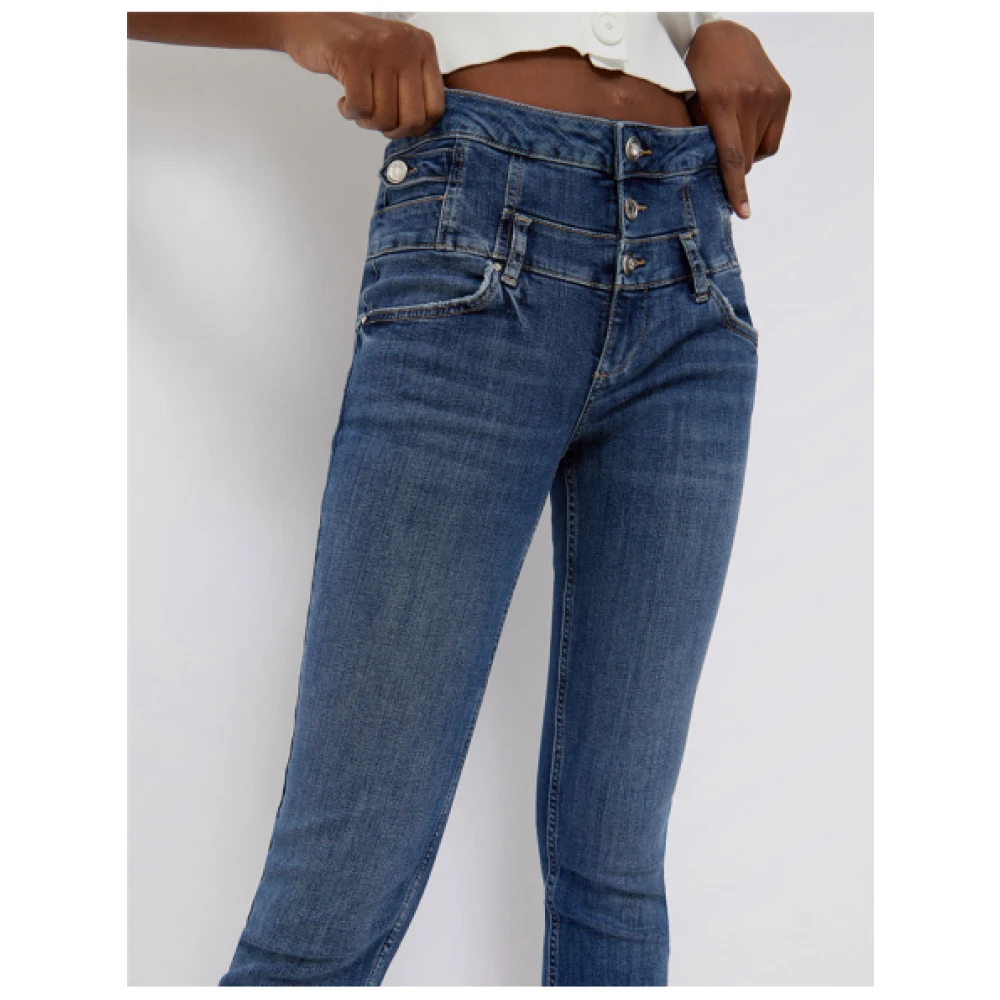 Liu Jo Hoge Taille Skinny Rampy Jeans Blue Dames