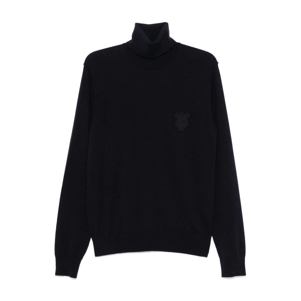 Dolce & Gabbana Men's Blue Turtlenecks, Xl, Stylish Turtleneck Jumper