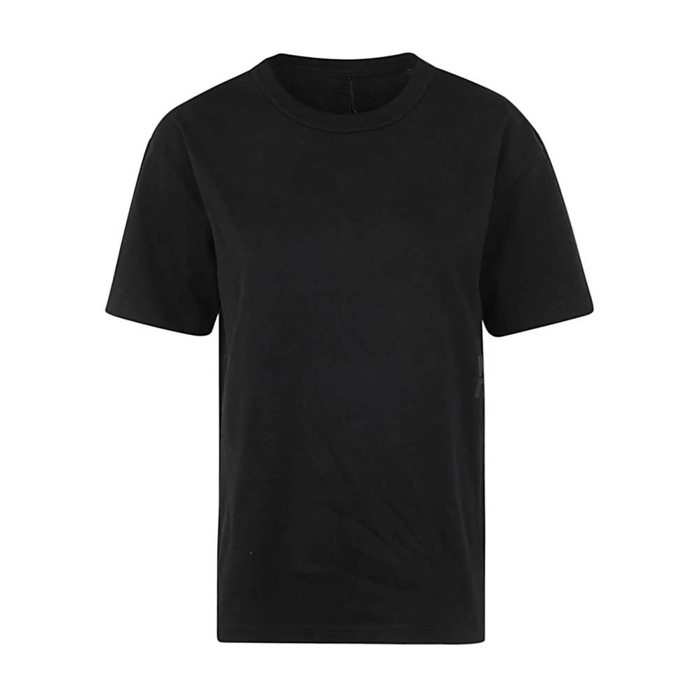 Alexander wang Zwart Puff Logo Jersey T-shirt Black Dames