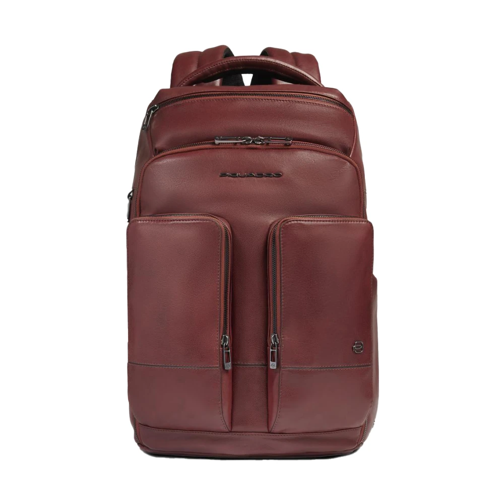 Piquadro Herr Brun Väskor One Size, Personalizable Laptop And Ipad® Backpack With Rfid And Shock-Absorbing Protection