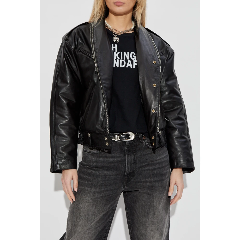 R13 Leren Jas Black Dames