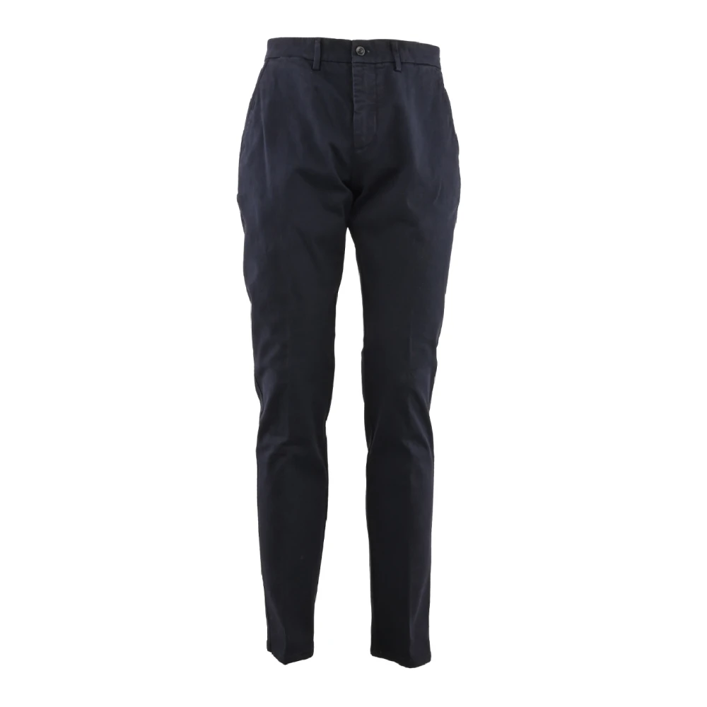 Harmont & Blaine Men's Blue Chinos, L, Velvet Chino Trousers