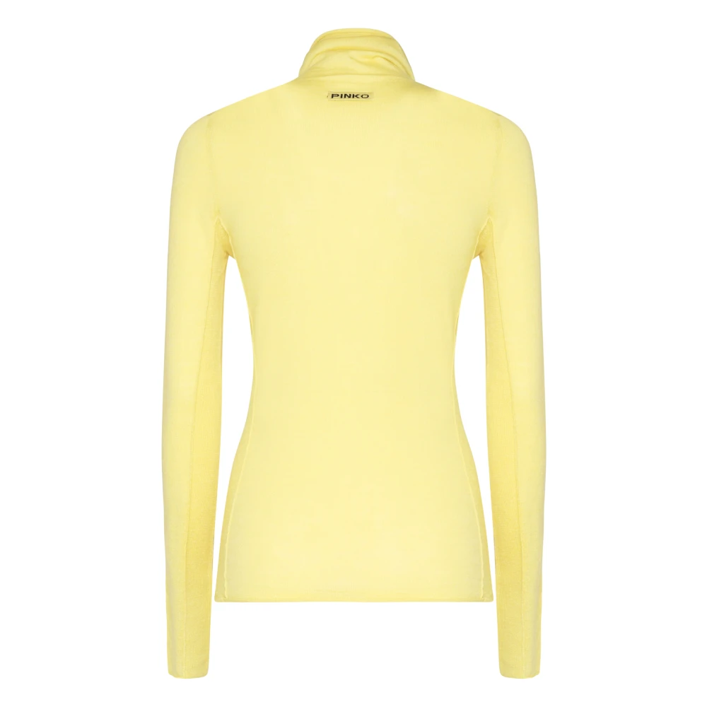 pinko Gele Coltrui Trui Stijlvol Gezellig Yellow Dames