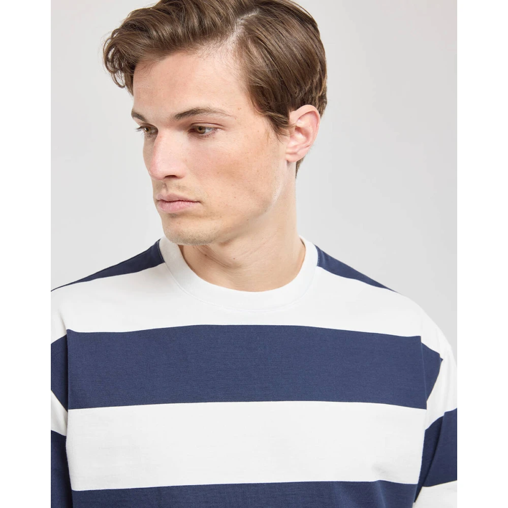 Armor-Lux Lange Mouw T-shirt Blue Heren