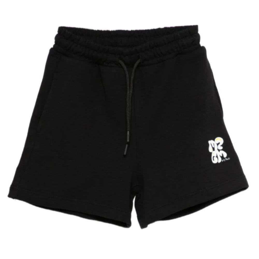 Msgm Black Shorts, Male, 12 Y, Shorts