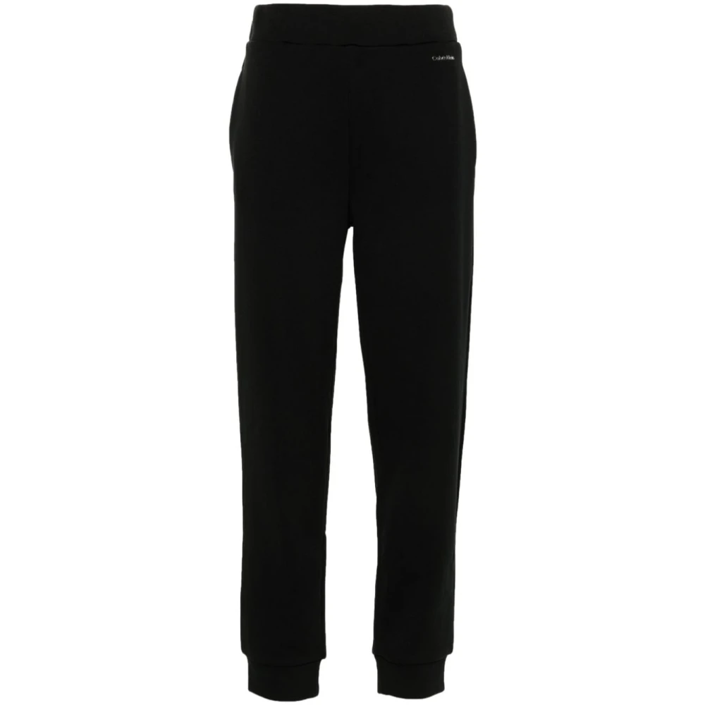 Calvin Klein Sportieve Hoge Taille Zwarte Broek Black Dames