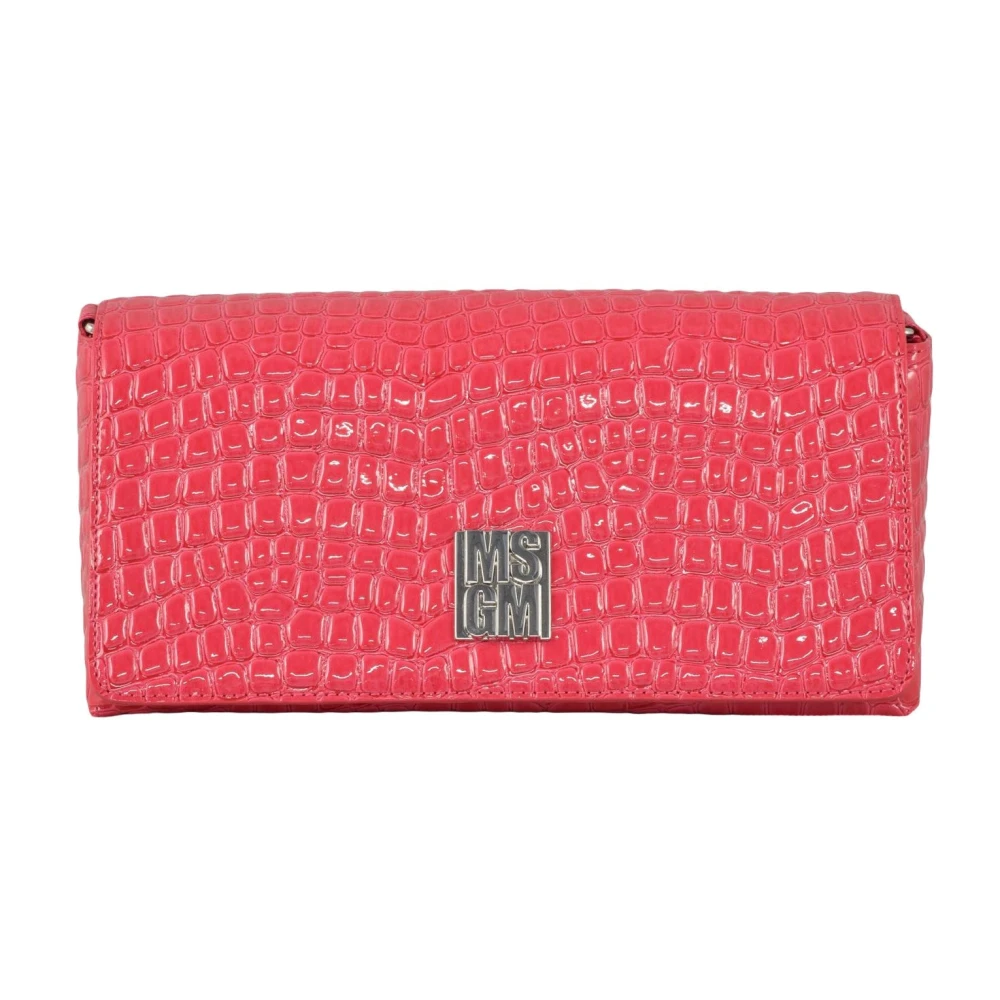 Msgm Poliuretanica Schoudertas Pink Dames