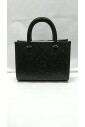 zwarte-monogram-in-relief-vierkante-tote-tas