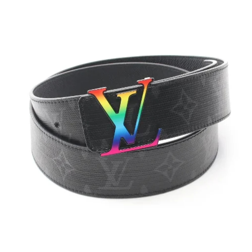 Louis Vuitton Vintage Pre-owned Canvas belts Black Heren