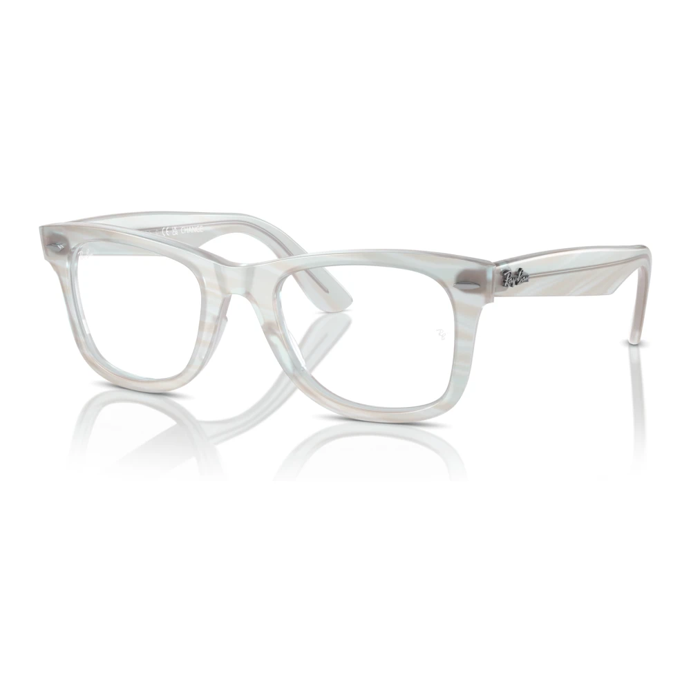Ray-Ban Unisex White Glasses, 50 Mm, Wayfarer Ease Sunglasses