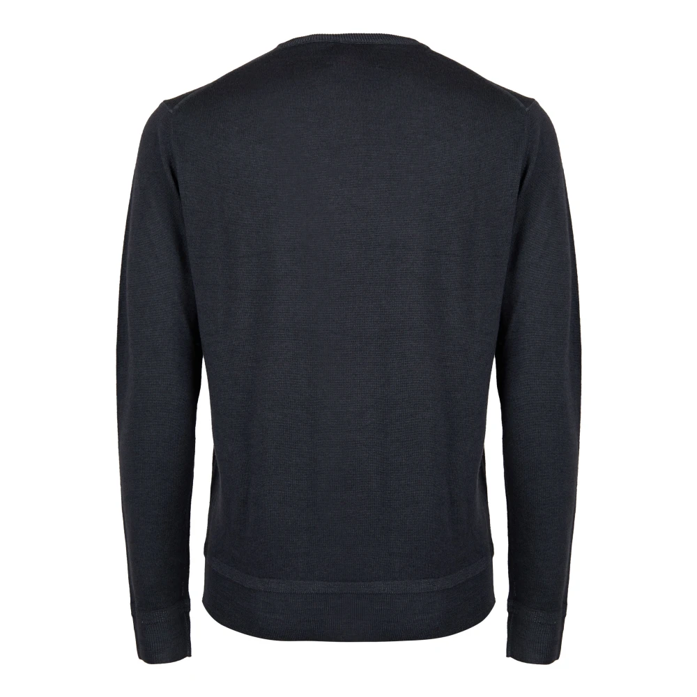 Gallo Zachte Wol Crew-Neck Sweater Gray Heren