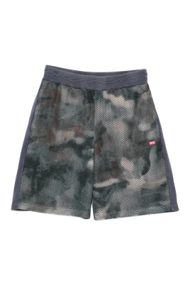 Camouflage Mesh Track Shorts