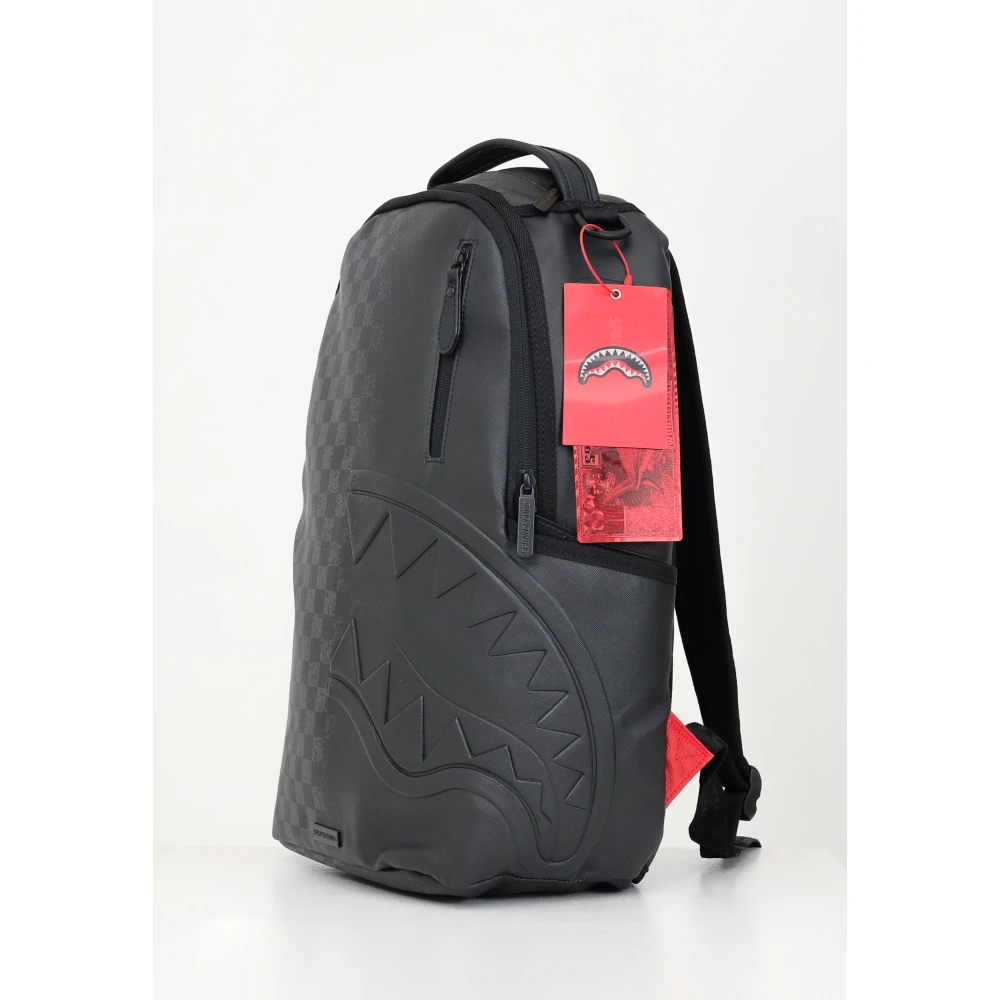 Sprayground Zwarte rugzak met geavanceerde functionaliteit Black Unisex