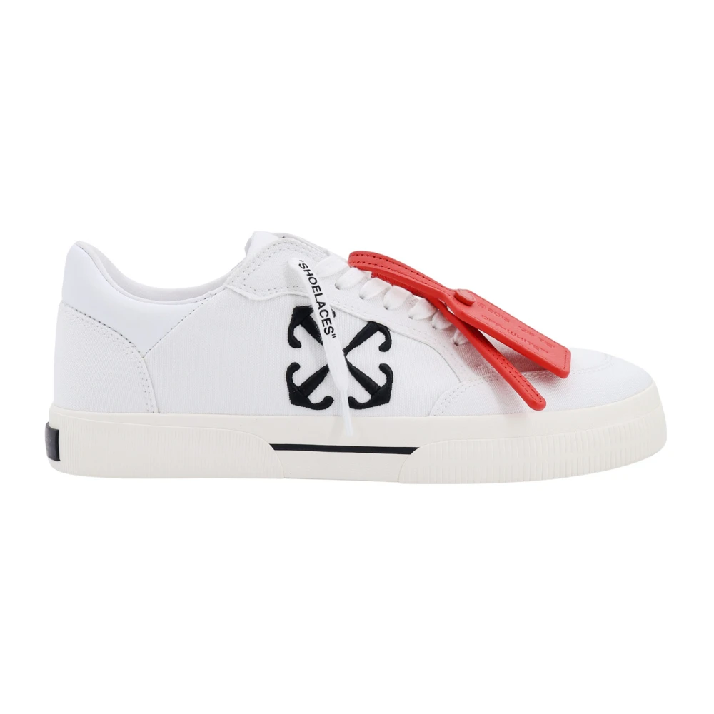 Off White Vita Sneakers Snörning Dragkedja White, Herr