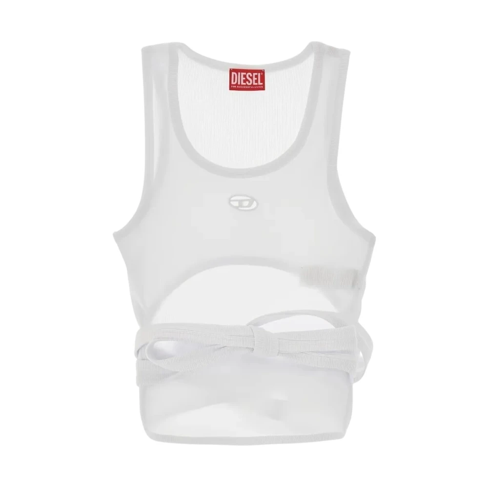 Diesel Women's White T-Anky-Tail-S1 Top