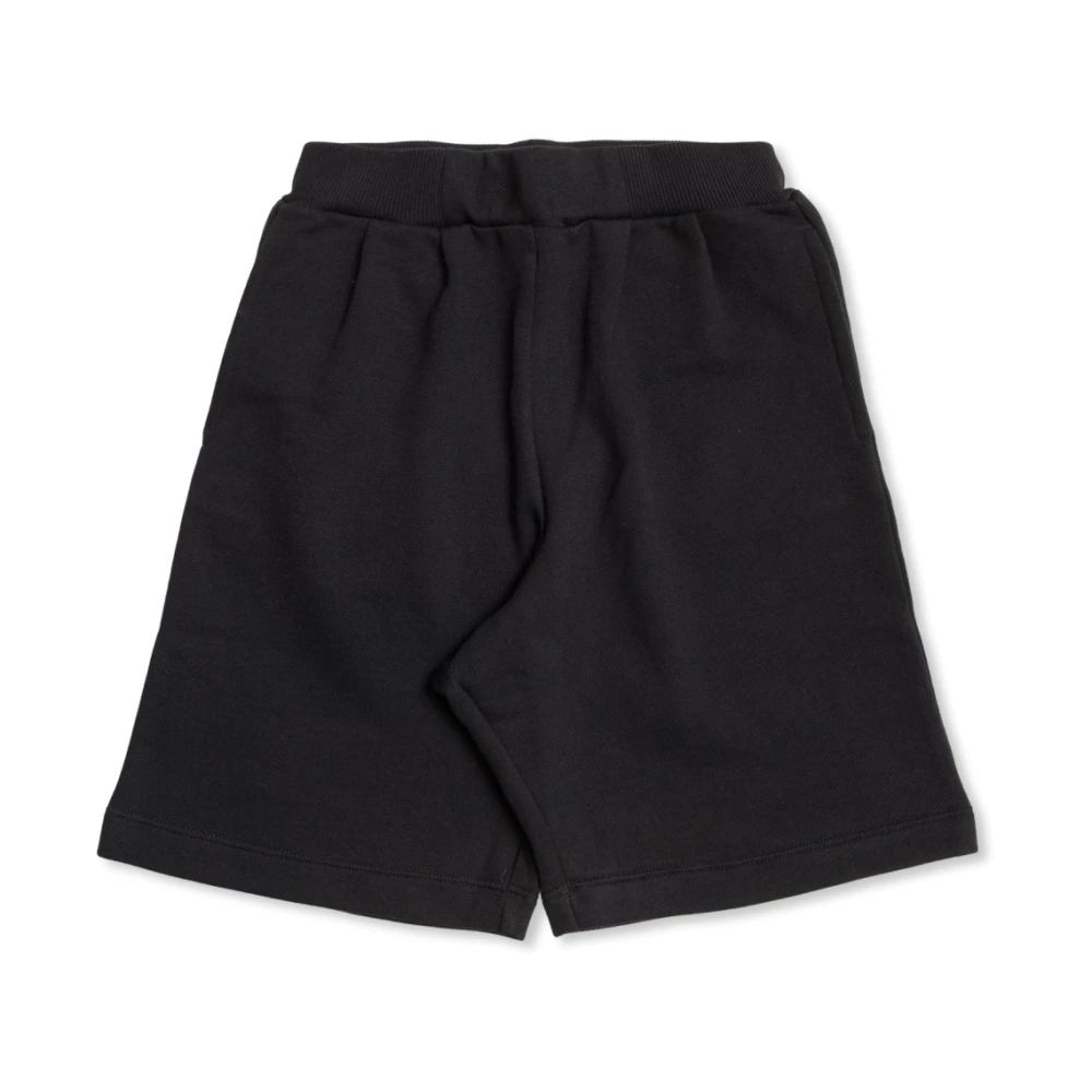 Balmain Unisex Kids Black Monogram Shorts With Pocket - Shorts - 6 Y - Kids
