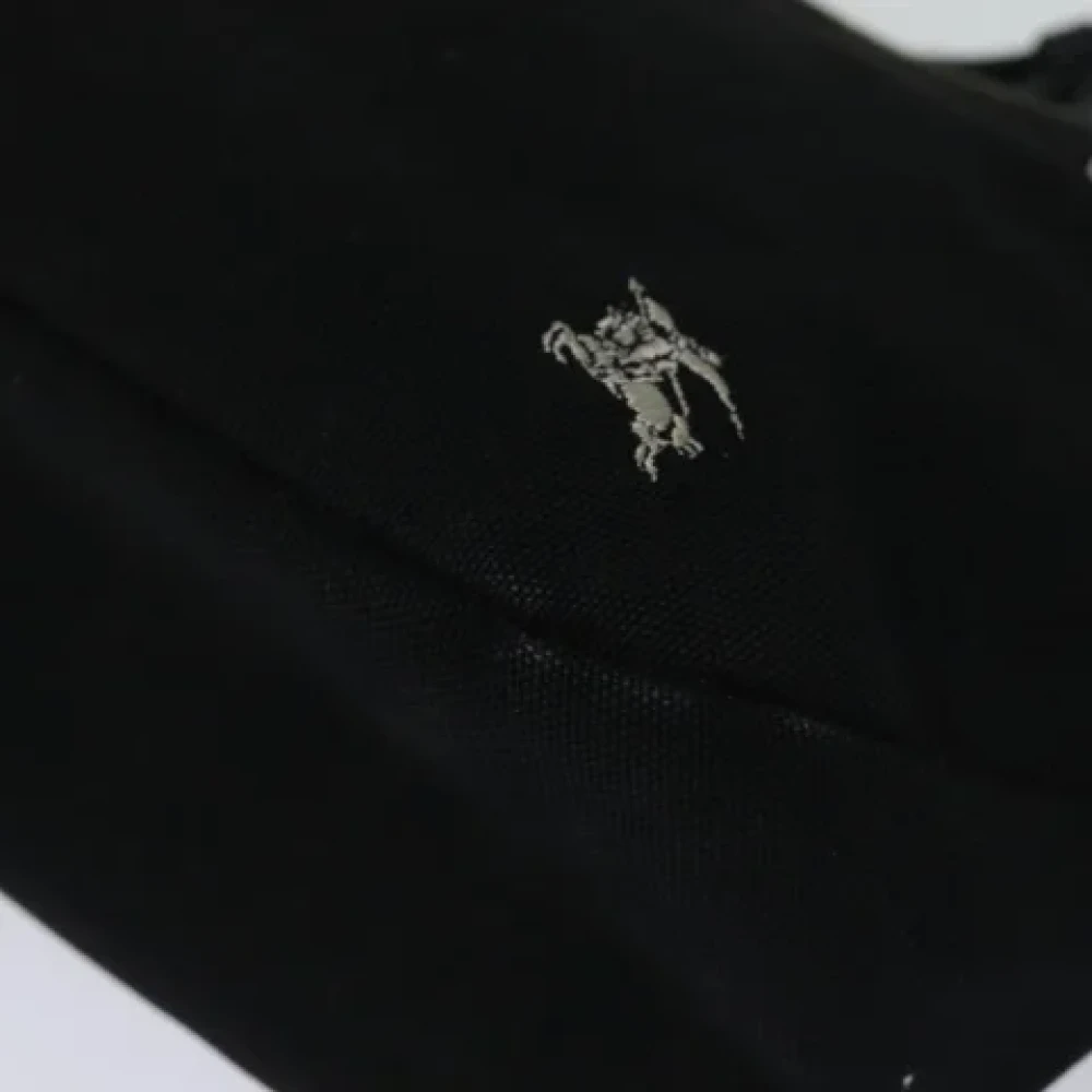 Burberry Vintage Pre-owned Canvas shoulder-bags Black Dames