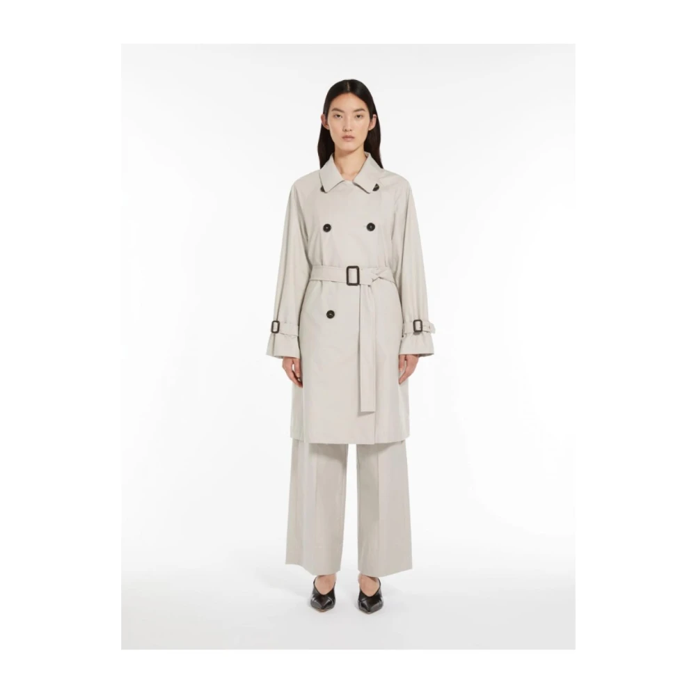 Max Mara Katoenen jassen en trenchcoats White Dames