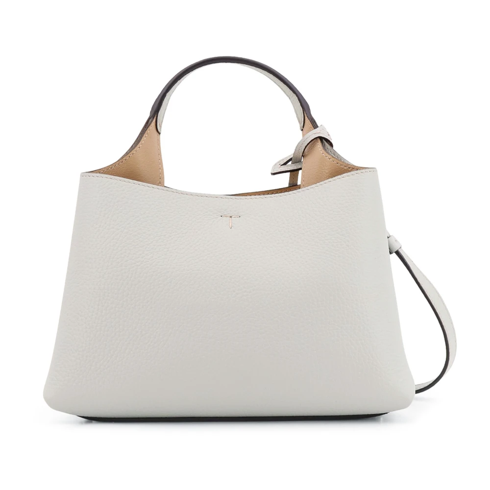 TOD'S Leren Microtas met Tijdloze Charme Gray Dames