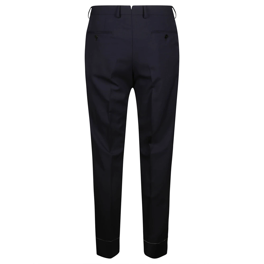 Caruso Donkerblauw pak met jas en zakken Blue Heren