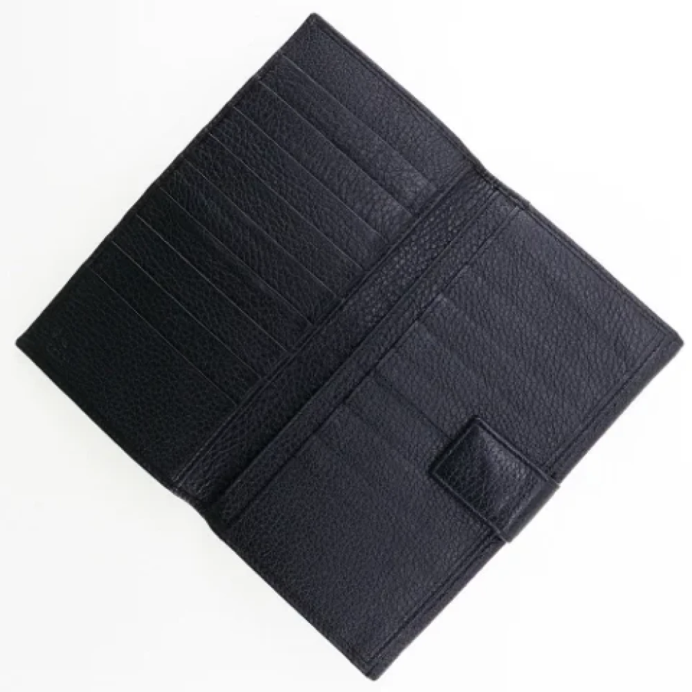 Gucci Vintage Pre-owned Leather wallets Black Dames