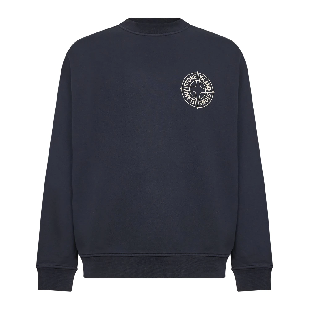 Stone Island Blue Sweatshirt - Male - Sweatshirts - S - Sweatshirts & Hoodies