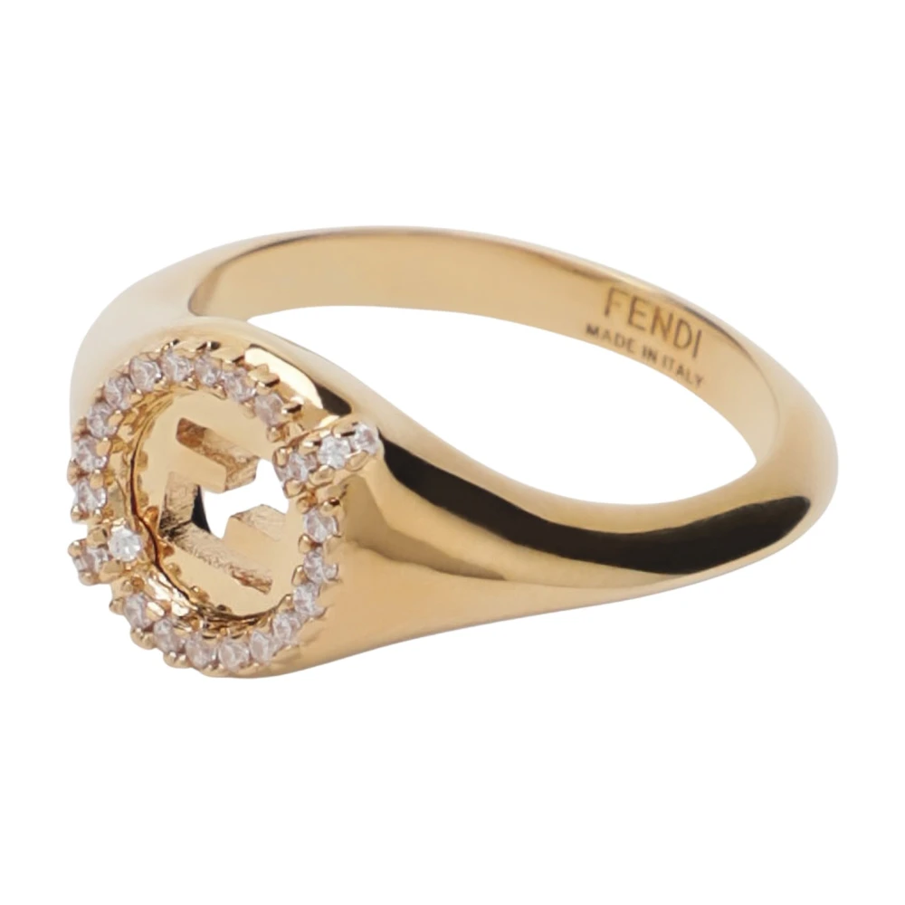 Fendi Mujer Anillo Elegante Joyería Talla 14