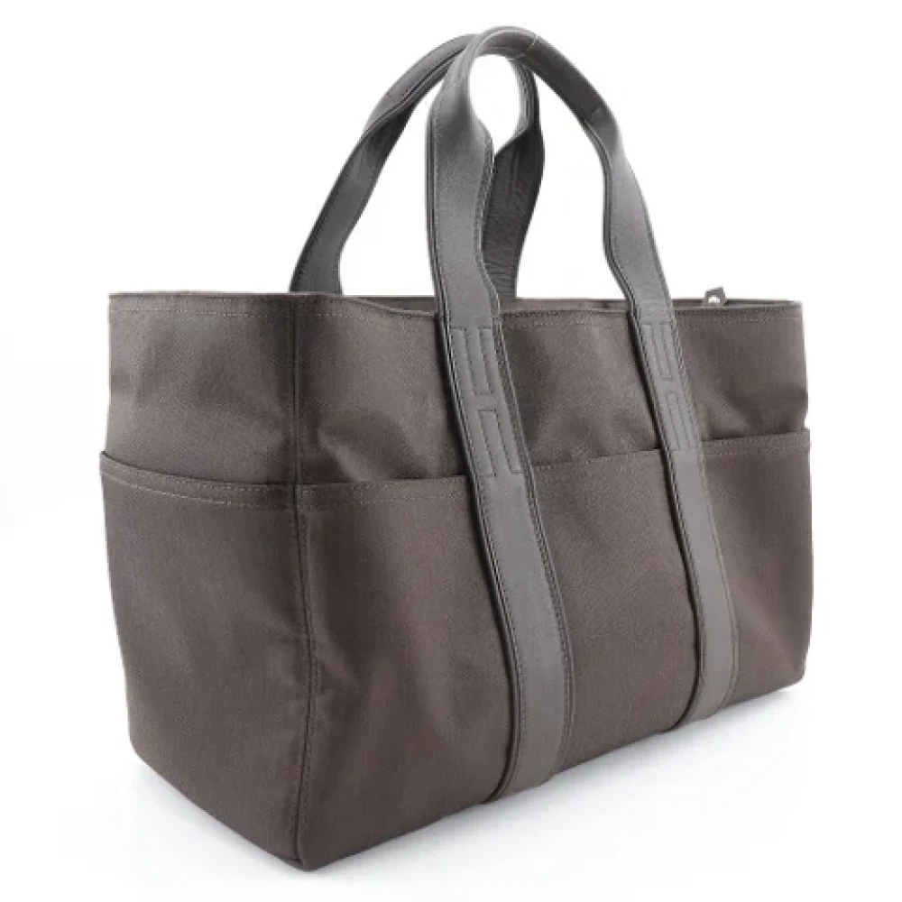Hermès Vintage Pre-owned Canvas handbags Brown Dames