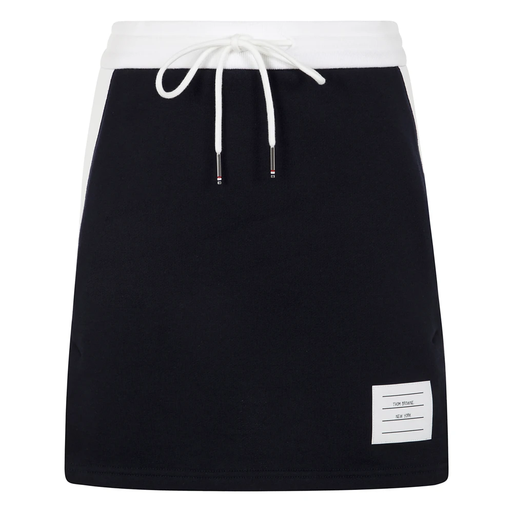 Thom Browne Klassieke Mini Rok met Engineered 4 Bar Blue Dames