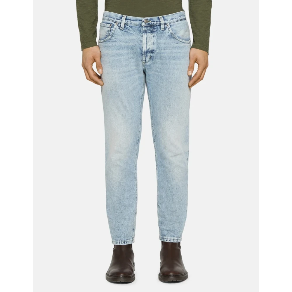 Dondup Brighton Carrot Denim Jeans Blue Heren